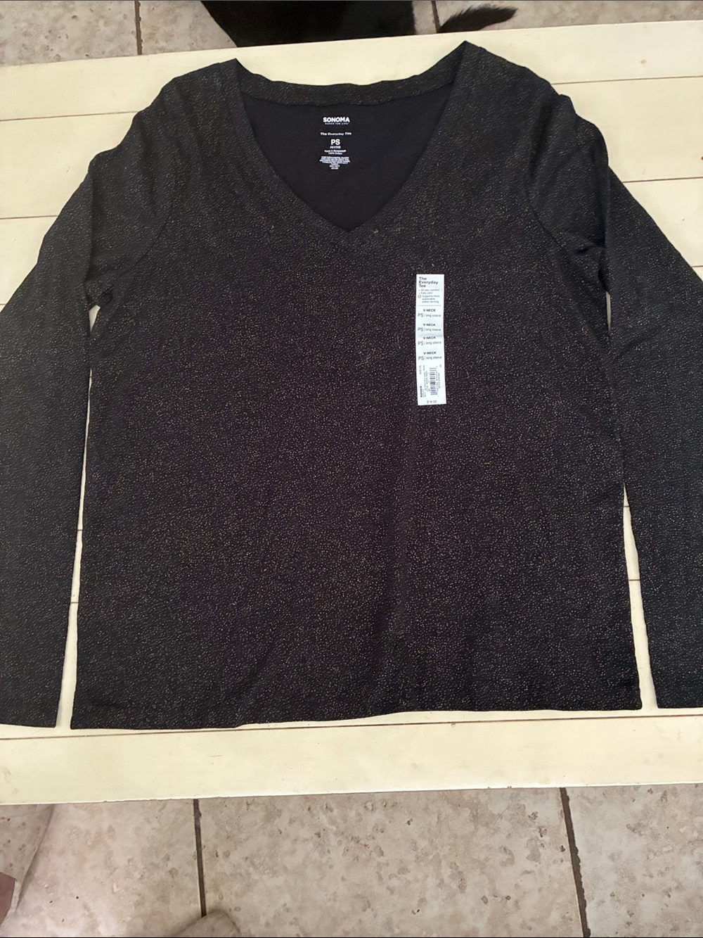Sonoma long sleeve v neck tee NWT
